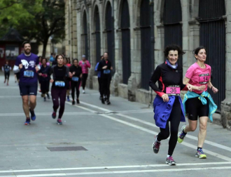 Participantes en la prueba disputada este viernes, 24 de mayo, en la capital navarra.