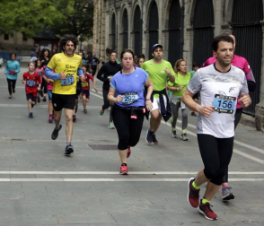 Participantes en la prueba disputada este viernes, 24 de mayo, en la capital navarra.