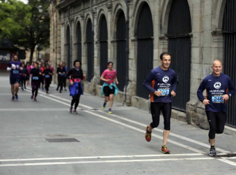 Participantes en la prueba disputada este viernes, 24 de mayo, en la capital navarra.