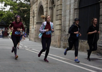 Participantes en la prueba disputada este viernes, 24 de mayo, en la capital navarra.