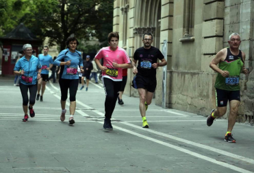 Participantes en la prueba disputada este viernes, 24 de mayo, en la capital navarra.