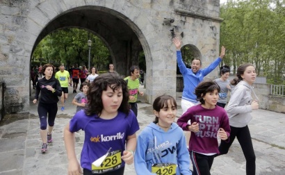Participantes en la prueba disputada este viernes, 24 de mayo, en la capital navarra.