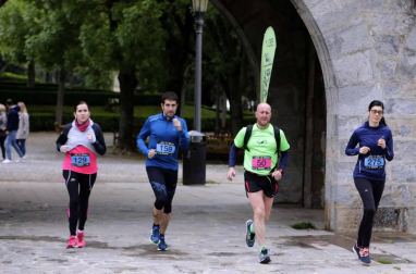 Participantes en la prueba disputada este viernes, 24 de mayo, en la capital navarra.
