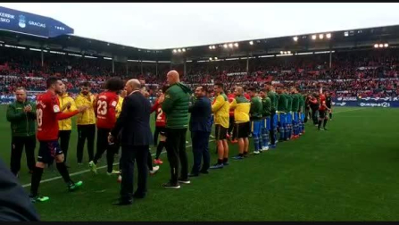 Pasillo de la UD Las Palmas a Osasuna (II)