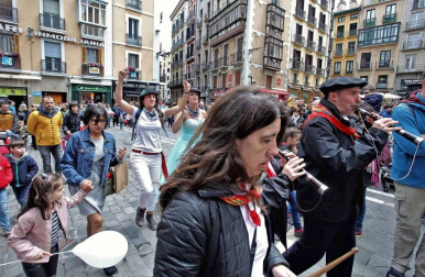 El centro de Pamplona vivió este sábado una jornada de eventos múltiples y solapados