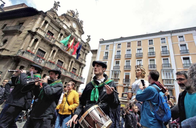El centro de Pamplona vivió este sábado una jornada de eventos múltiples y solapados