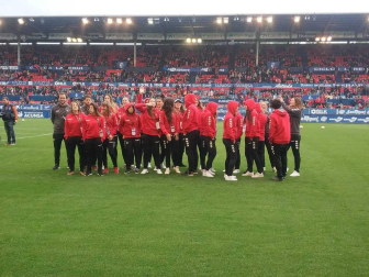 Homenaje a Osasuna Femenino.
