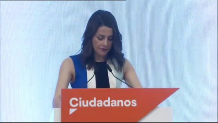 Arrimadas: "El crecimiento de Ciudadanos permite desalojar a Carmena"