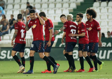 Fotos de la victoria del equipo navarro en el Nuevo Arcángel que le ha dado el título de la Liga 1/2/3.
