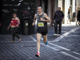 Javier Nagore e Inma Sainz se proclamaron el domingo vencedores del 'XII Cross de la Peña Aldapa'