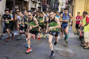 Javier Nagore e Inma Sainz se proclamaron el domingo vencedores del 'XII Cross de la Peña Aldapa'