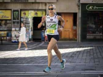 Javier Nagore e Inma Sainz se proclamaron el domingo vencedores del 'XII Cross de la Peña Aldapa'