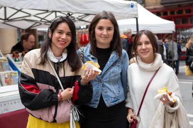 El sábado 25 de mayo se celebró, con más de medio centenar de actividades, el Día del Casco Viejo. La corporación txiki se encargó de abrir los festejos con el pregón, que tuvo lugar en la plaza de Santa Ana a las once de la mañana. A partir de ese momento, calles y plazas de este barrio iniciaron una espiral de actividades festivas que llenaron de color el corazón de Pamplona. ¡Click! se acercó a las ferias artesanas ubicadas en la plaza de San Nicolás y la calle Mercaderes.