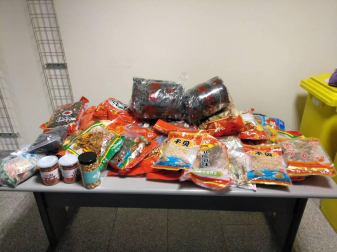 Salami dominicano, cuy peruano y huevos de pato chinos, son algunos de los alimentos incautados