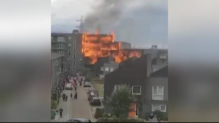 Incendio en un edificio de Londres