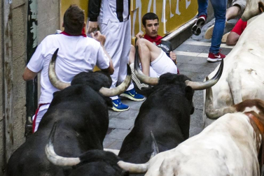 Fotos de Diario de Navarra de los mejores momentos de los encierros de San Fermín de 2018