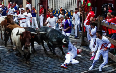 Fotos de Diario de Navarra de los mejores momentos de los encierros de San Fermín de 2018