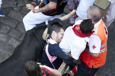Fotos de Diario de Navarra de los mejores momentos de los encierros de San Fermín de 2018