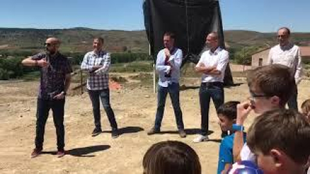 Inauguración de la pista polideportiva Patxi Puñal en Allepuz (Teruel)