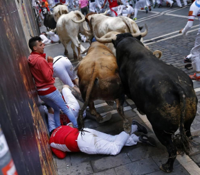 Fotos de Diario de Navarra de los mejores momentos de los encierros de San Fermín de 2018