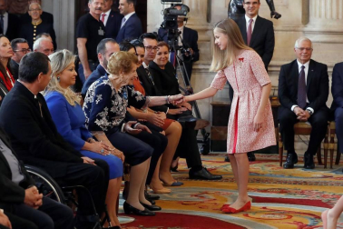 El Rey Felipe VI ha querido celebrar el quinto aniversario de su coronación condecorando con la Orden del Mérito Civil a 41 ciudadanos "ejemplares", procedentes de toda España