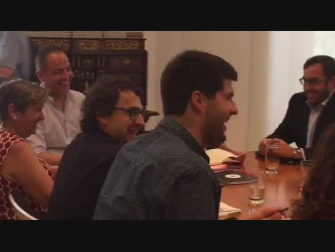 Reunión del PSN con Geroa Bai, Podemos e I-E