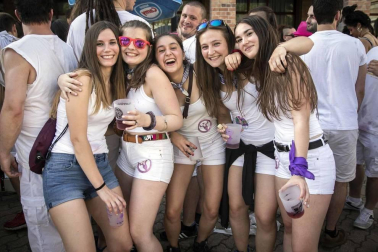 Fotos del cohete de inicio de las fiestas de Barañáin 2019