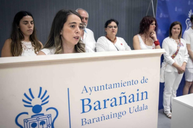 Fotos del cohete de inicio de las fiestas de Barañáin 2019