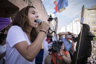 Fotos del cohete de inicio de las fiestas de Barañáin 2019