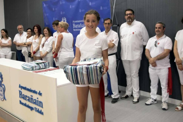 Fotos del cohete de inicio de las fiestas de Barañáin 2019