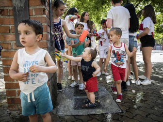 Fotos del cohete de inicio de las fiestas de Barañáin 2019