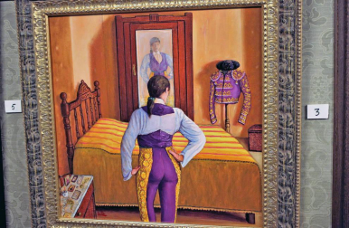 La exposición del artista llena de color y realismo el Nuevo Casino Principal de Pamplona.