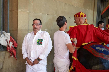 Los Gigantes y los Cabezudos hicieron las delicias de los menores, y no tan menores, en el inicio de los Sanfermines 2019.
