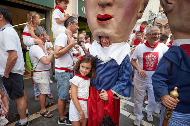 La Comparsa ha sido una de las grandes protagonistas en el día de San Fermín
