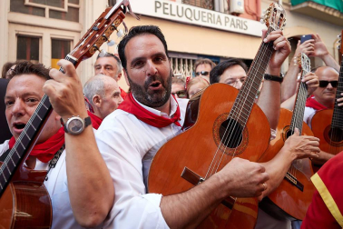 La Comparsa ha sido una de las grandes protagonistas en el día de San Fermín
