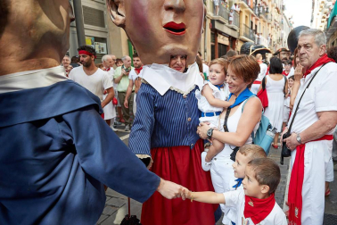 La Comparsa ha sido una de las grandes protagonistas en el día de San Fermín