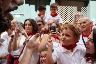 La Comparsa ha sido una de las grandes protagonistas en el día de San Fermín