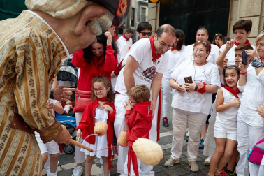 La Comparsa ha sido una de las grandes protagonistas en el día de San Fermín