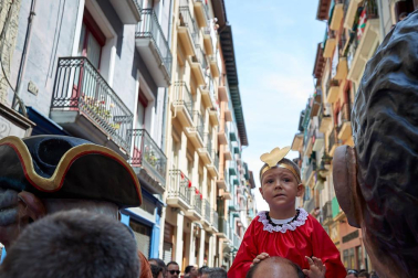 La Comparsa ha sido una de las grandes protagonistas en el día de San Fermín
