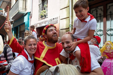 La Comparsa ha sido una de las grandes protagonistas en el día de San Fermín