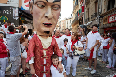 La Comparsa ha sido una de las grandes protagonistas en el día de San Fermín