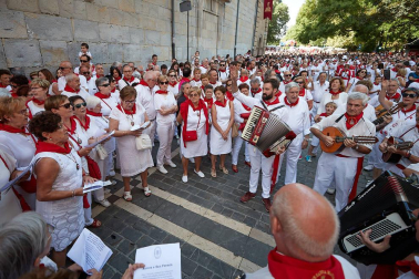 La Comparsa ha sido una de las grandes protagonistas en el día de San Fermín