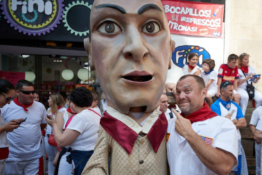 La Comparsa ha sido una de las grandes protagonistas en el día de San Fermín