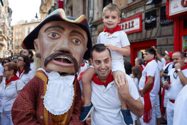 La Comparsa ha sido una de las grandes protagonistas en el día de San Fermín