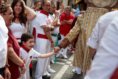 La Comparsa ha sido una de las grandes protagonistas en el día de San Fermín