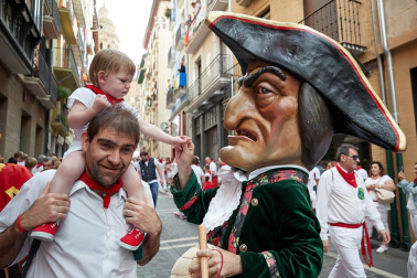 La Comparsa ha sido una de las grandes protagonistas en el día de San Fermín