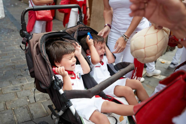 La Comparsa ha sido una de las grandes protagonistas en el día de San Fermín