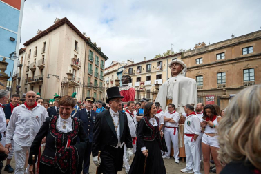La Comparsa ha sido una de las grandes protagonistas en el día de San Fermín