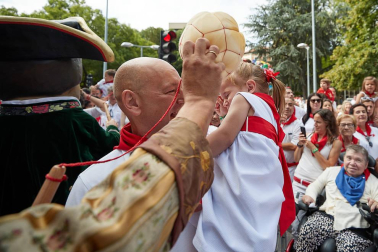 La Comparsa ha sido una de las grandes protagonistas en el día de San Fermín