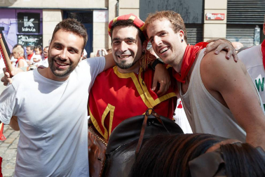 La Comparsa ha sido una de las grandes protagonistas en el día de San Fermín